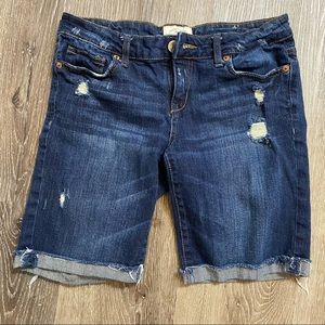 Aeropostale distressed denim shorts size 3/4